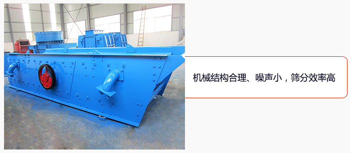 圓振動篩結構合理、噪聲小，篩分效率高