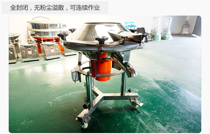 采用全封閉，無粉塵溢散，可連續(xù)作業(yè)。