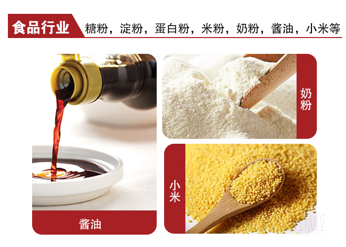 全不銹鋼食品振動(dòng)篩可用于糖粉，小米，淀粉，蛋白粉，米粉，奶粉，醬油等物料